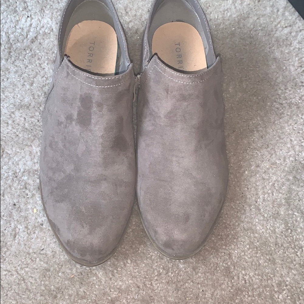 Gray booties